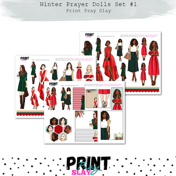 WPS Winter Prayer Journal Dolls Set #1