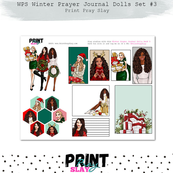 WPS Winter Prayer Journal Dolls Set #3
