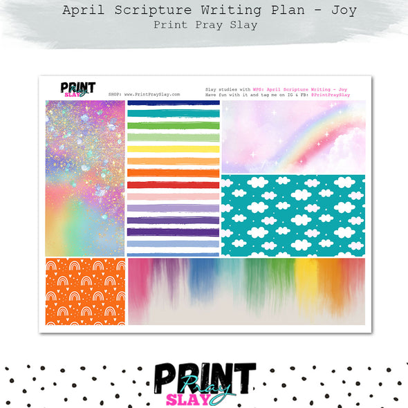 April Scripture Writing Plan - Joy