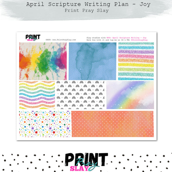 April Scripture Writing Plan - Joy