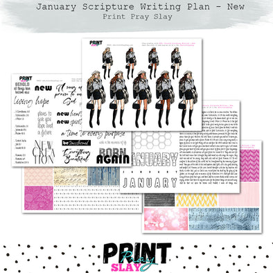 January Scripture Writing Plan - NEW