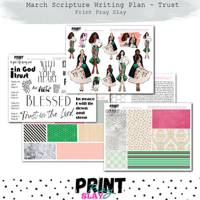 March Scripture Writing Plan - Trust