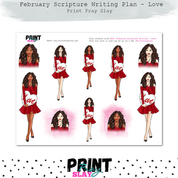 February Scripture Writing Plan - Love