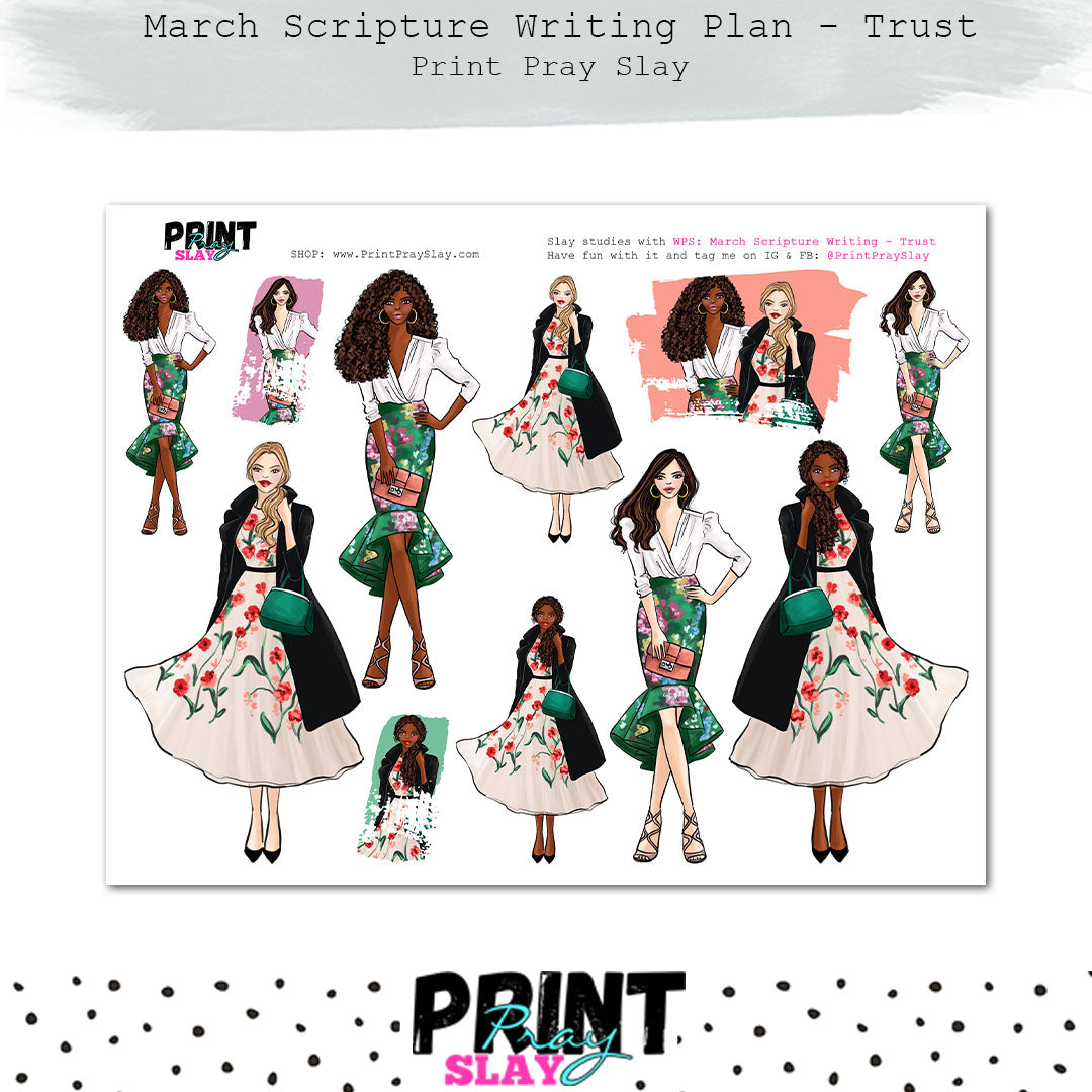March Scripture Writing Plan - Trust – Print Pray Slay