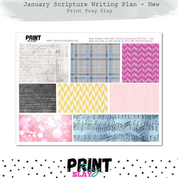 January Scripture Writing Plan - NEW