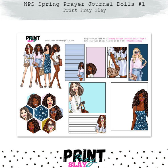 WPS Spring Prayer Journal Dolls Set #1