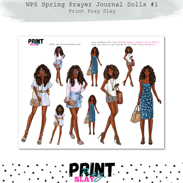 WPS Spring Prayer Journal Dolls Set #1