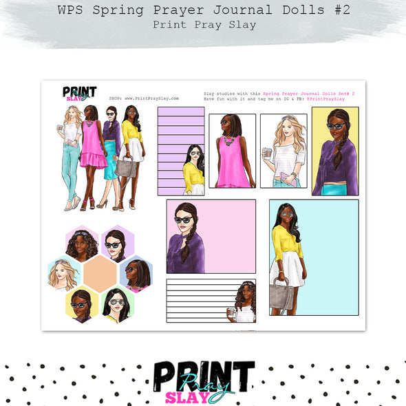 WPS Spring Prayer Journal Dolls Set #2