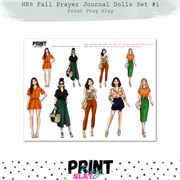 WPS Fall Prayer Journal Dolls Set #1