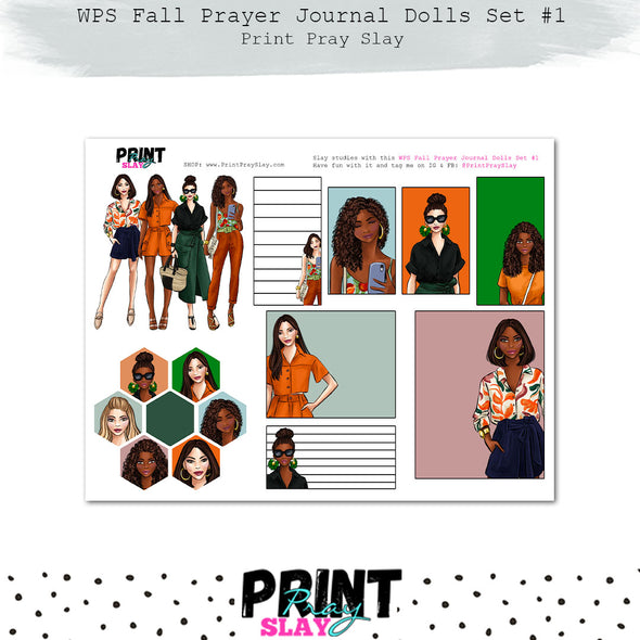 WPS Fall Prayer Journal Dolls Set #1