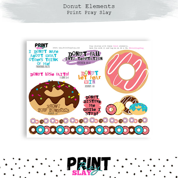 donut-print-pray-slay for Donut Forget Us Free Printable Donut – Print Pray Slay for Donut Forget Us Free Printable