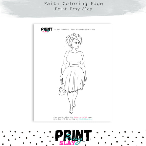 Faith Coloring Page