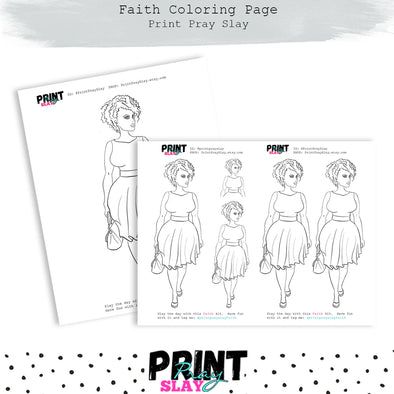 Faith Coloring Page