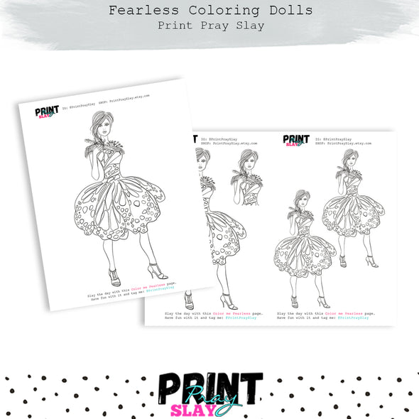 Fearless Doll Coloring Page