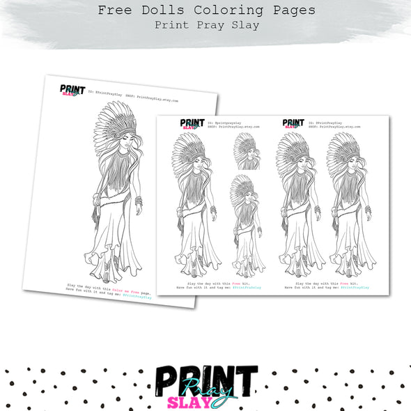 Free Coloring Exclusive Doll