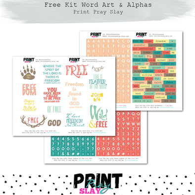 Free Wordart & Alphas