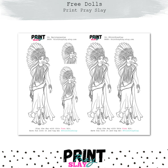 Free Coloring Exclusive Doll