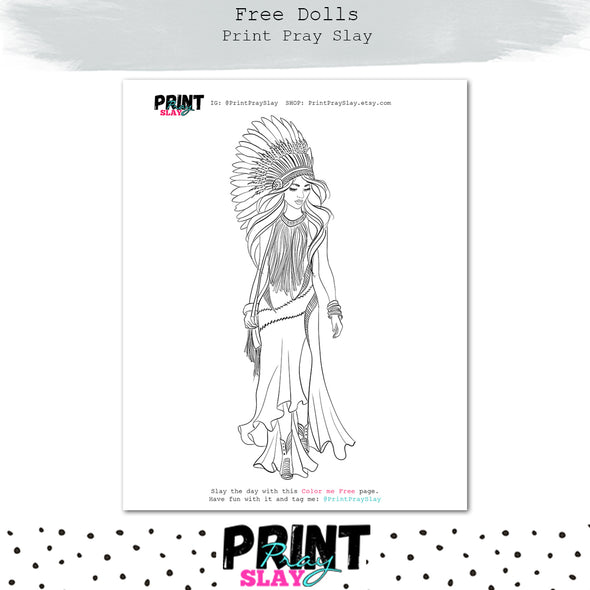 Free Coloring Exclusive Doll