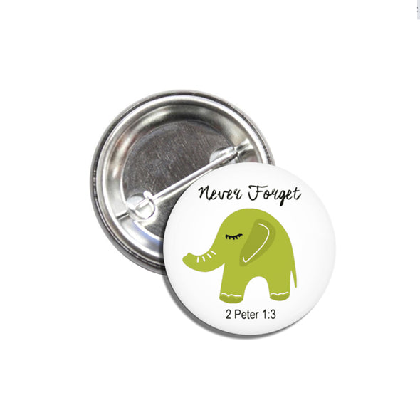 Never Forget Pin Back Button Pack