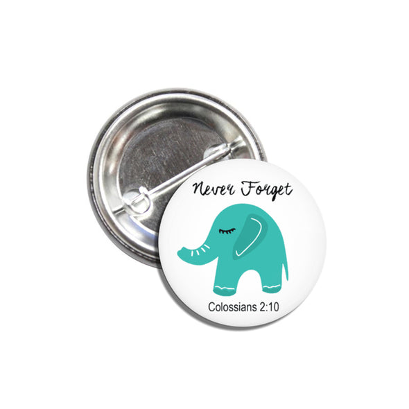 Never Forget Pin Back Button Pack