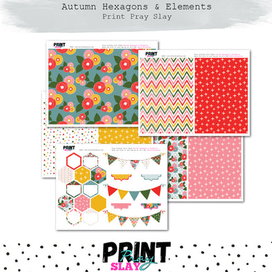 Autumn Hexagons & More