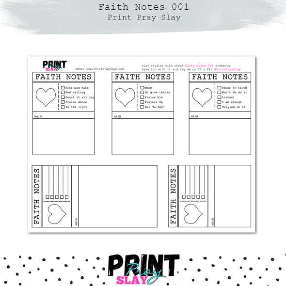 Faith Notes 1 Journaling Cards