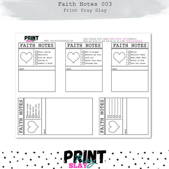 Faith Notes 3 Journaling Cards