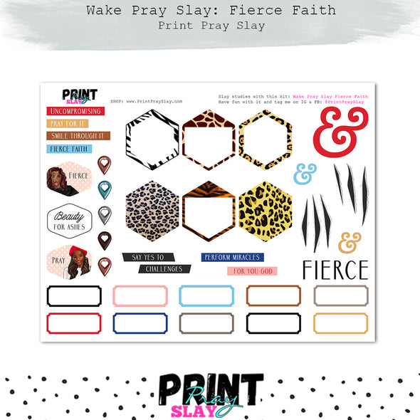 Fierce Faith Wake Pray Slay Dolls DP