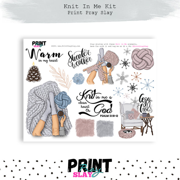 Knit In Me Kit LT Brunette