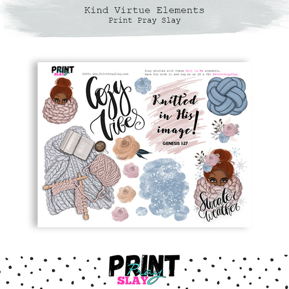 Knit In Me Kit DP Red