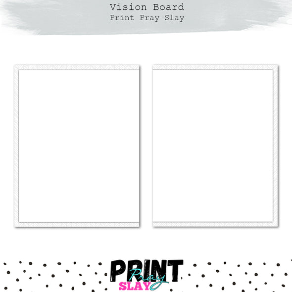 Vision Board Planner Inserts