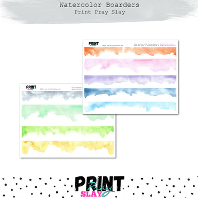 Watercolor Borders