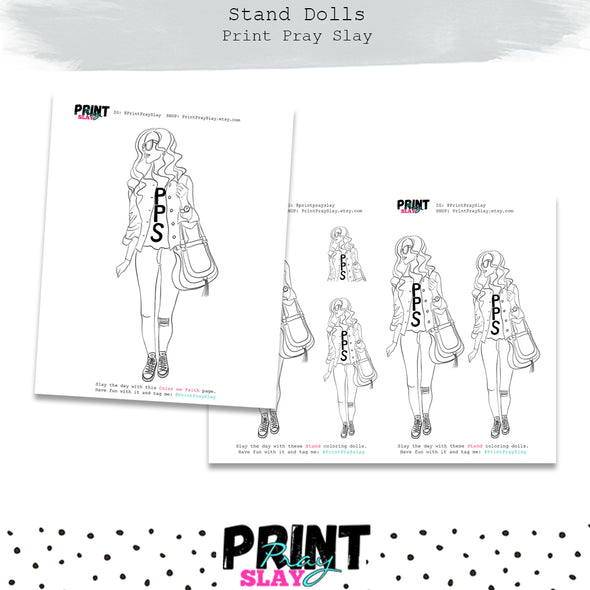 Stand Doll Coloring Page