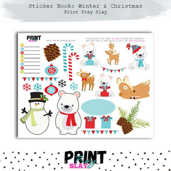 Winter Sticker Book