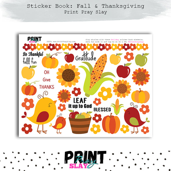 Fall Sticker Book