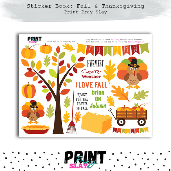 Fall Sticker Book