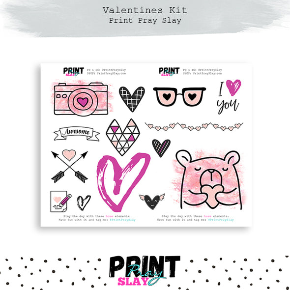 Valentines LOVE Sticker Book