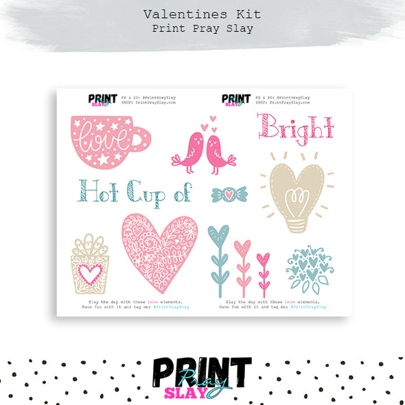 Valentines LOVE Sticker Book