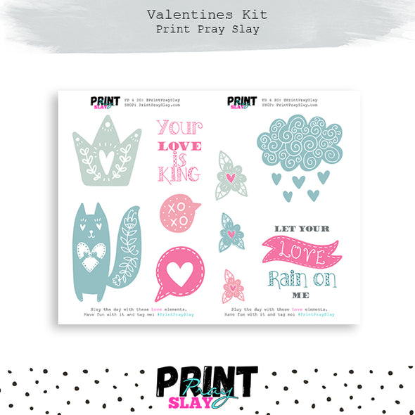 Valentines LOVE Sticker Book