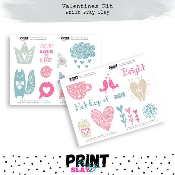 Valentines LOVE Sticker Book