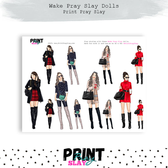 Christmas Wake Pray Slay Dolls LT