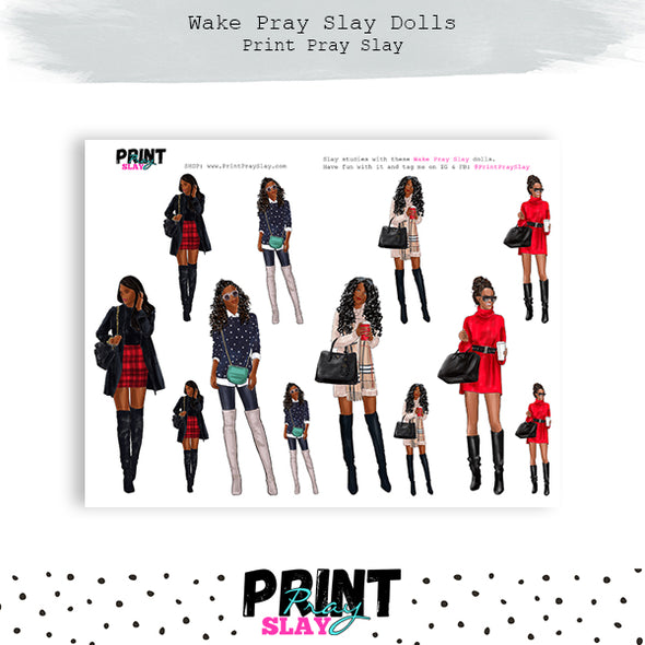 Christmas Wake Pray Slay Dolls DP