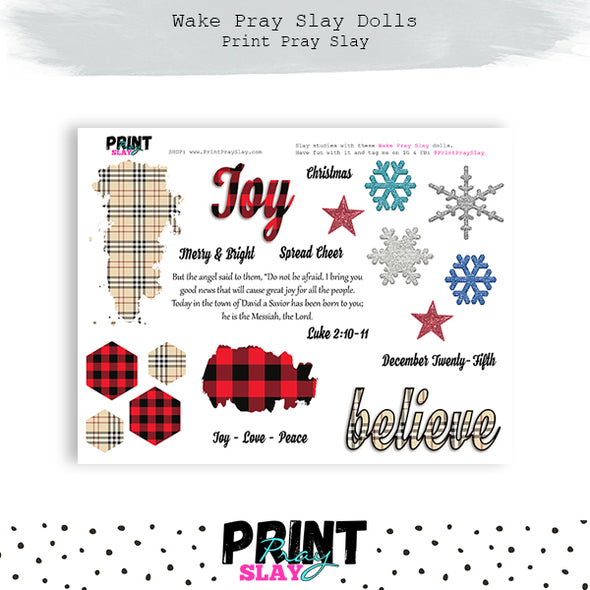 Christmas Wake Pray Slay Dolls DP