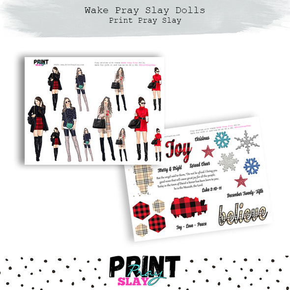 Christmas Wake Pray Slay Dolls LT