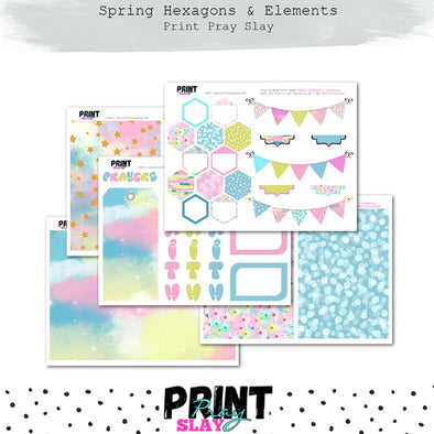 Spring Hexagons & Elements