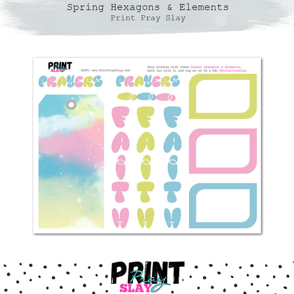 Spring Hexagons & Elements